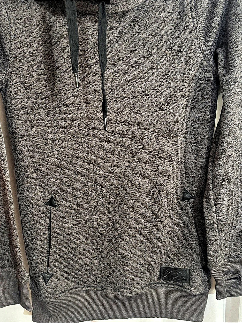 Volcom Women’s Tower Cowl Neck Pullover Fleece Hoodie Grey Small NWOT - Picture 7 of 14